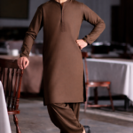 Classic Brown Shalwar Kameez