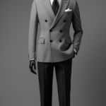 Classic Grey Double-Breasted Suit